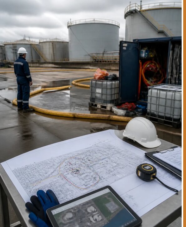Разработка плана ликвидации разливов нефти в Тюмени